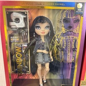 BNIB Collectible Rainbow High Kim Nguyen Denim Blue Fashion Doll